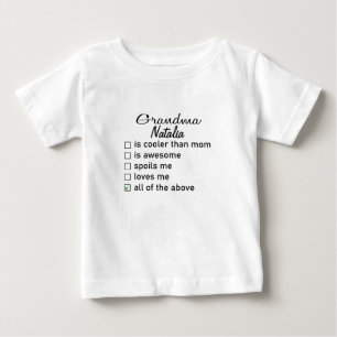 Rolig mormor baby,Anpassad mormor,Personlig T Shirt