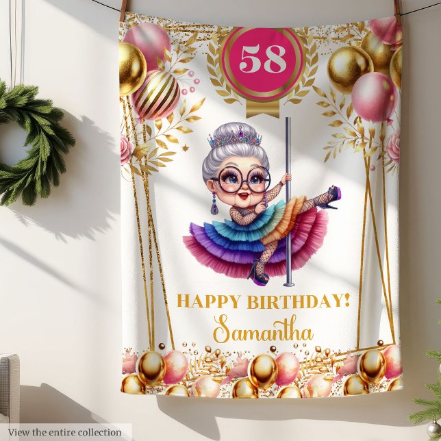 Rolig Mormor Filta Pensioneringspresent Anpassad Fleecefilt (Funny Grandmother Blanket Retirement Gift Custom)
