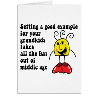 Rolig mormor hälsningskort