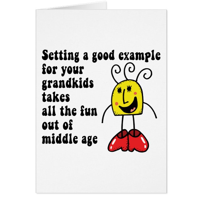 Rolig mormor hälsningskort (Framsidan)