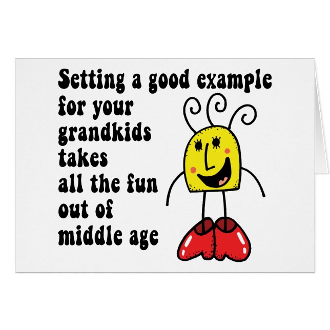 Rolig mormor hälsningskort (Framsidan Horizontal)