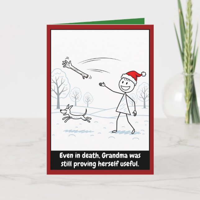 Rolig mormor jul kort (Framsida)