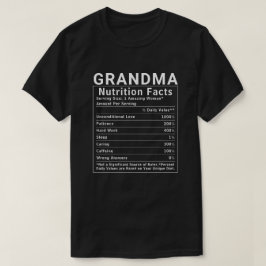 Rolig Mormor Näringsfakta Mors Dag Present T Shirt