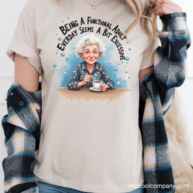 Rolig mormor t-shirt - Funktionsduglig mormor (Skapare uppladdad)