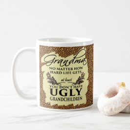 Rolig mormorgåva | ingen ful barnbarnCheetah Kaffemugg