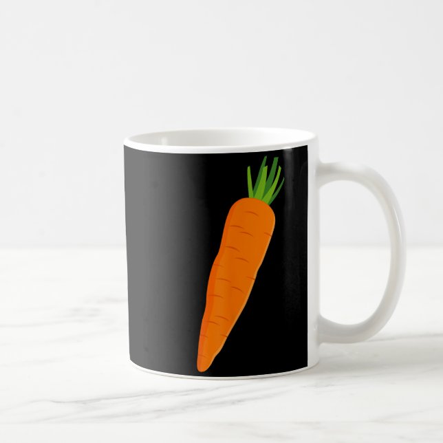 Rolig Morot Grönsak Halloween Kaffemugg (Höger)