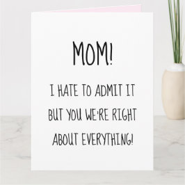 Rolig mors dag Du hade rätt i allt Kort