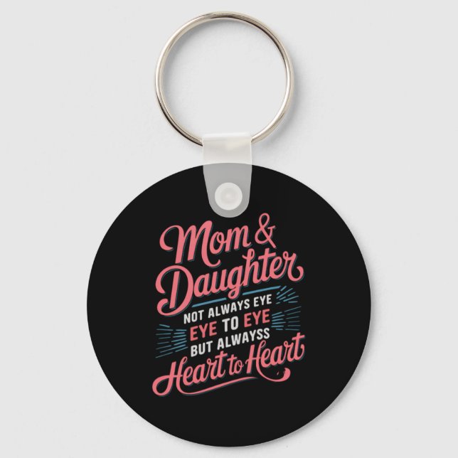 Rolig mors dag från dotter till mamma nyckelring (Framsida)