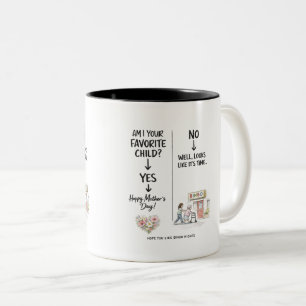 Rolig Mors Dag Mugg Favoritbarn Sarksatisk Gif