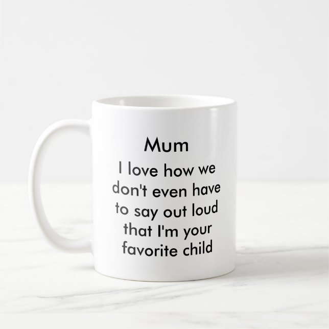Rolig morsakaffemugg kaffemugg (Vänster)