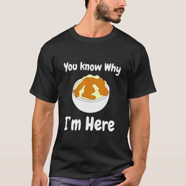 Rolig Mosad Potatissås Mat Thanksgiving T Shirt (Framsida)