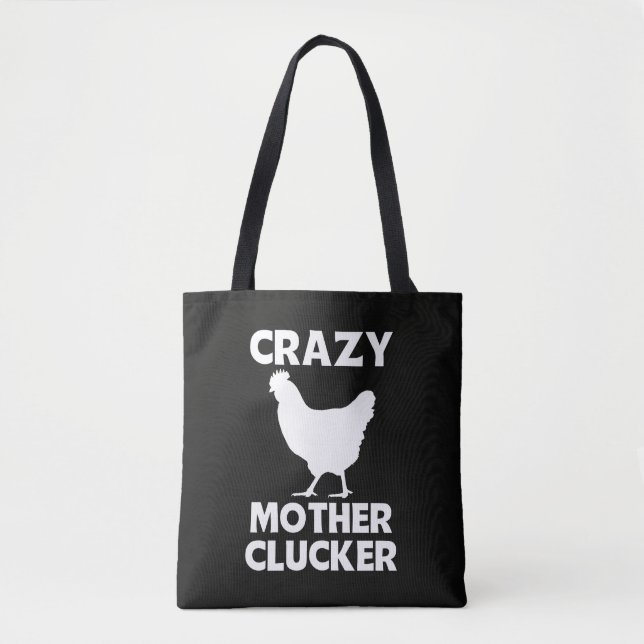 Rolig Mother Clucker Kyckling Puns Väskor (Framsida)