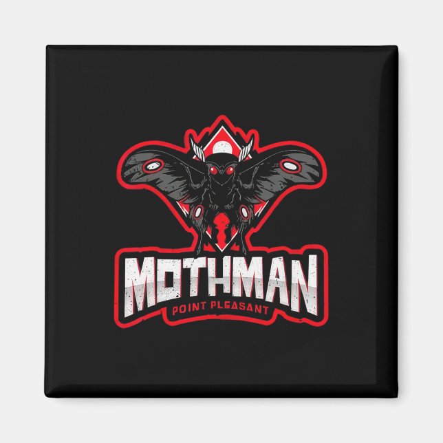 Rolig Mothman Point Pleasant _1  Magnet (Framsidan)