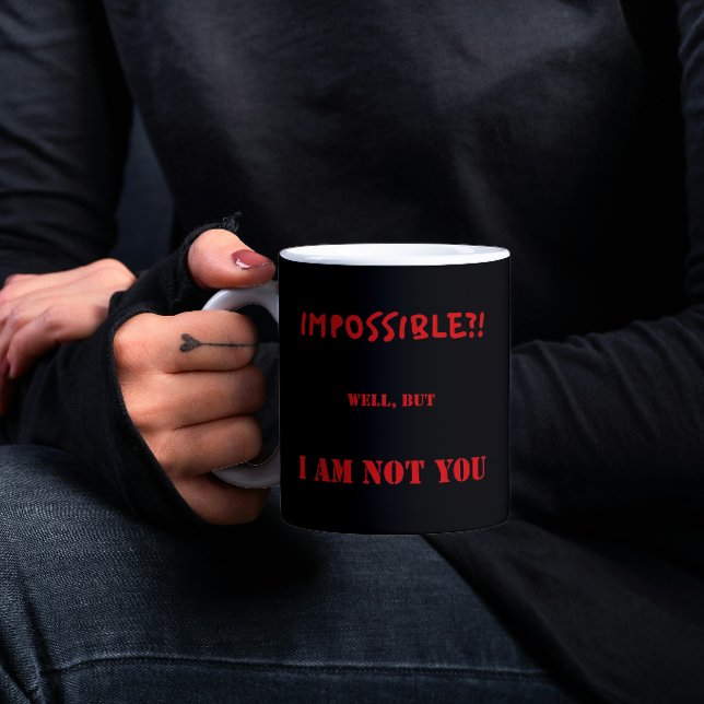Rolig Motivationscitat med Sarksasm Presenten Mugg (A boost of confidence to start the day)