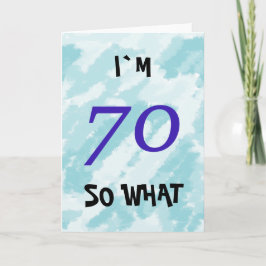 Rolig motivationspresent till 70-årsdag kort