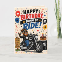 Rolig Motorcykel Födelsedagspresent För Den Som Är