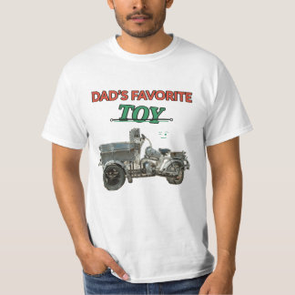 Rolig Motorcykel Pappors Favoritleksak Fadersdags  T Shirt