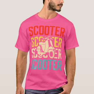 Rolig motorcykel scooter för motorcykel t shirt