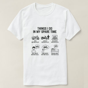 Rolig motorcykelälskare Fritid Bikers liv T Shirt