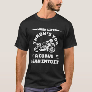 Rolig motorcyklist Män Kvinnor LUTA DIG IN I DET M T Shirt