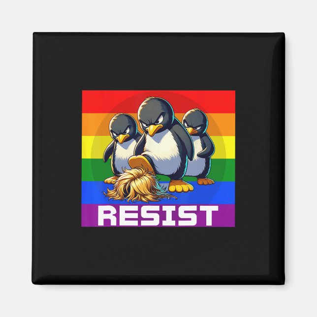 Rolig motstå tullprotest Groovy män kvinnor 4:e  Magnet (Framsidan)