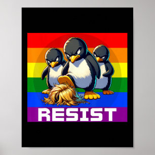 Rolig motstå tullprotest Groovy män kvinnor 4:e Poster