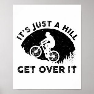 Rolig Mountainbike-design för män och kvinnor Trai Poster