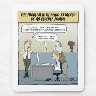 Rolig mousepad: Gammalare Zombie Musmatta
