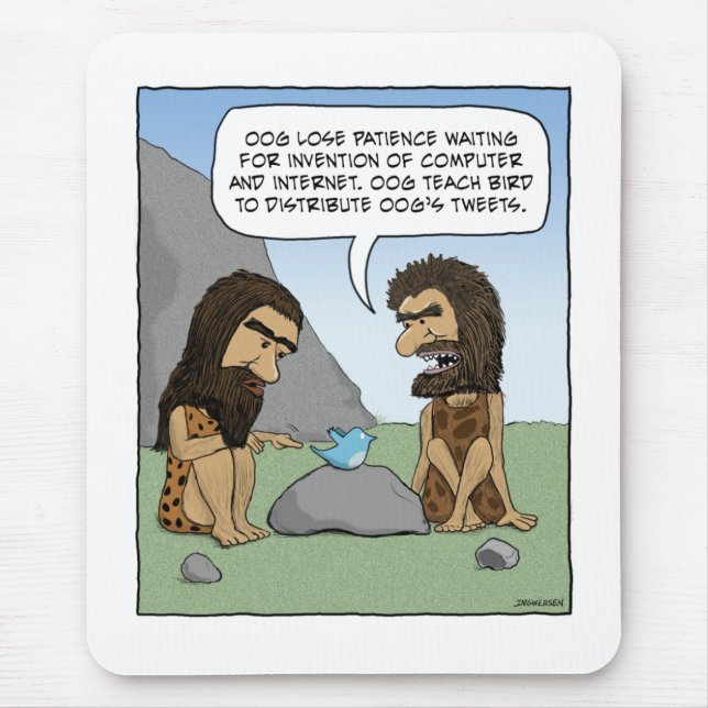 Rolig mousepad: GrottmanTweets Musmatta (Framsidan)
