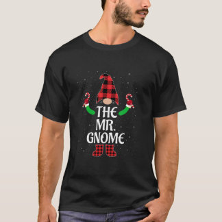 Rolig Mr Gnome Matchande Familj Fula Jul T Shirt