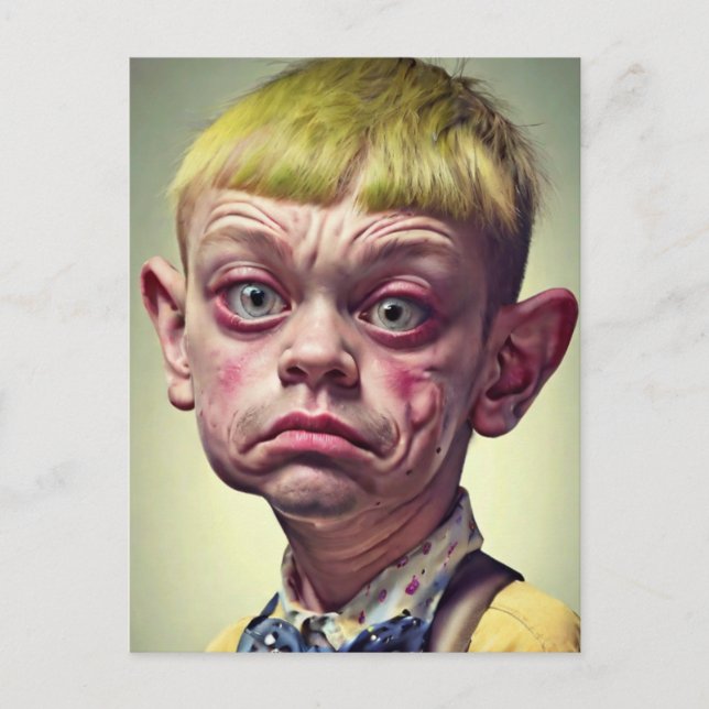 Rolig "Mr. Snygging"  Vykort (Framsida)