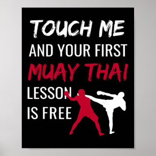 Rolig Muay Thai kampsport Comt Sport Självförsvar Poster