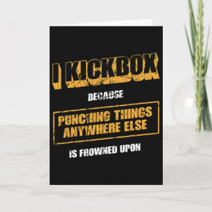 Rolig Muay Thai Kickboxning Och Blandad Kampsport Kort