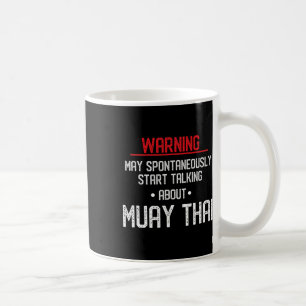 Rolig Muay Thai-varning - Nak Muay, Kickboxning Gi Kaffemugg