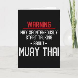 Rolig Muay Thai-varning - Nak Muay, Kickboxning Gi Kort