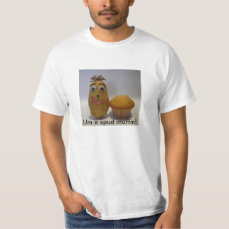 Rolig muffinT-tröja för potatis (dubba) Tee
