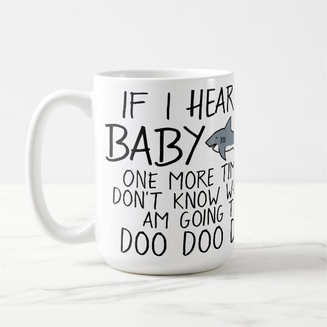 Rolig mugg för babyhajmamma (Vänster)