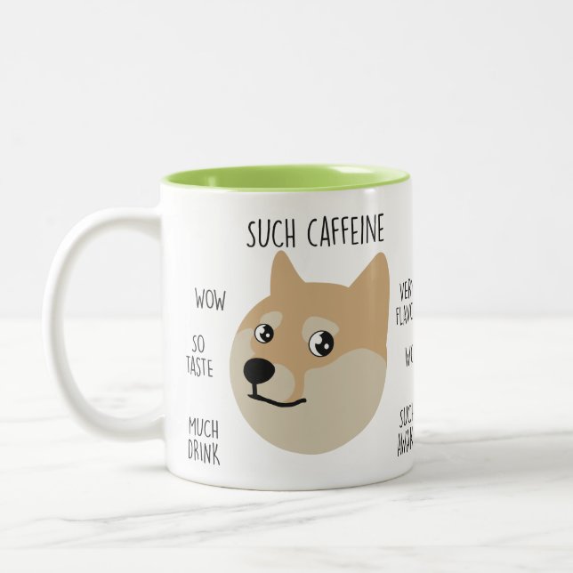 Rolig mugg "för Doge" Meme kaffe (Vänster)