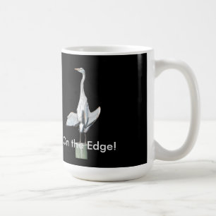 Rolig mugg för Egretheronkaffe