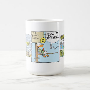 Rolig mugg för flygtrafikkontrollantkaffe