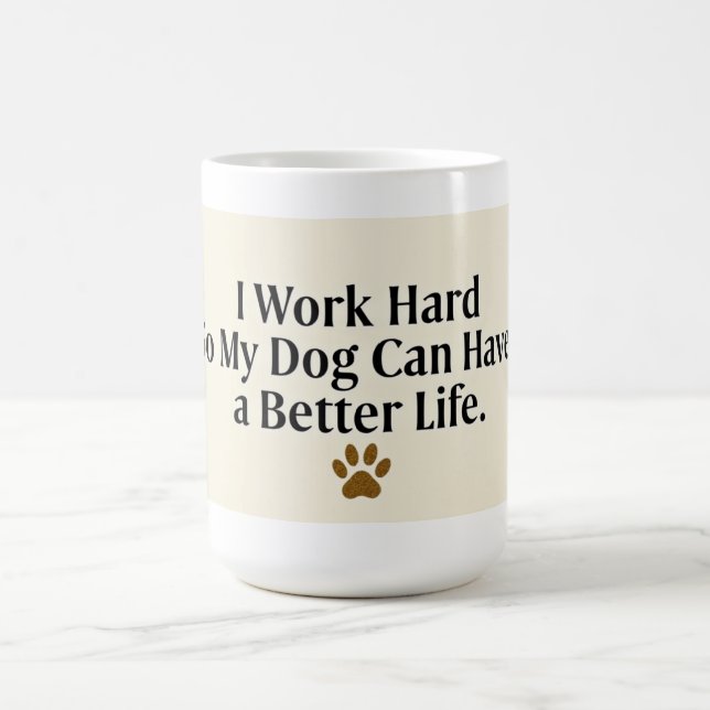Rolig Mugg för Hundmamma – 15 oz med minimalistisk (Center)