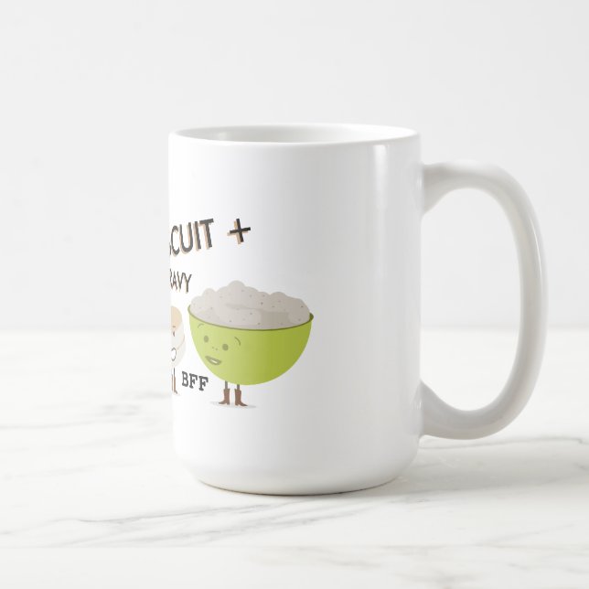 Rolig mugg för kex- & skybästa vänför evigt (Höger)