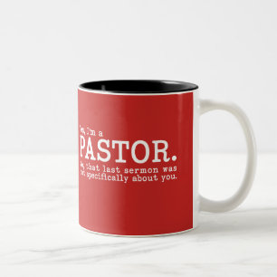 Rolig mugg för pastorgillandegåva