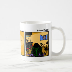 Rolig mugg för Stickman slagpilar