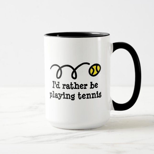 Rolig mugg för tennisspelare (Höger)