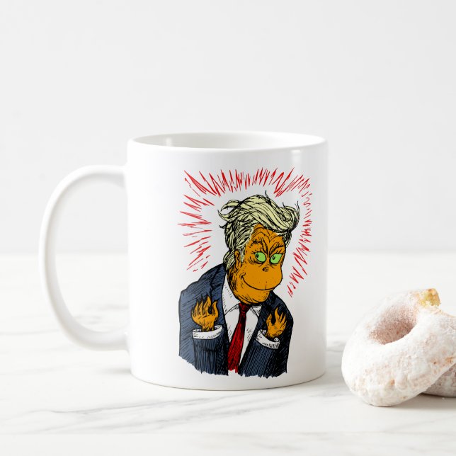 Rolig mugg för trumfjulkaffe (Med munk)