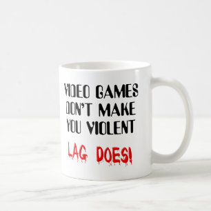 Rolig mugg för videospelfängelsekundvåld