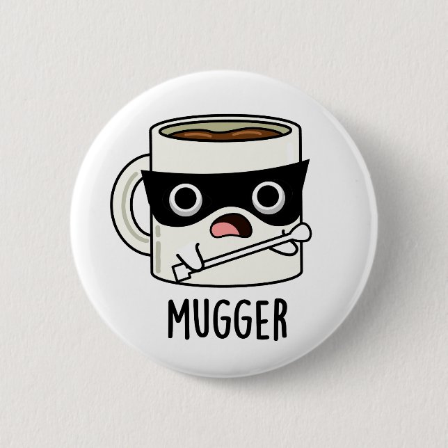 Rolig Mugg Puns  Knapp (Framsida)