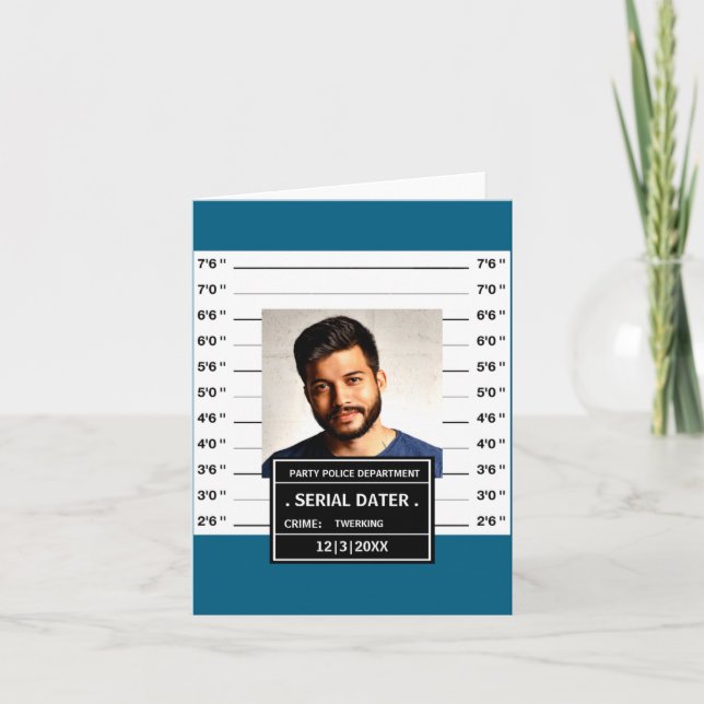 Rolig Mugshot Ster  Kort (Framsida)