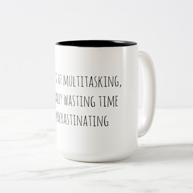 Rolig Multitasking Två-Tonad Mugg (Framsida höger)